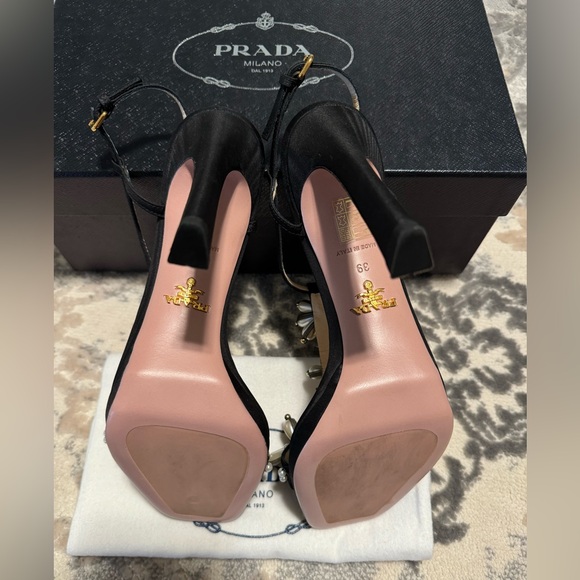 Prada Satin Beaded Stiletto - Picture 8 of 9